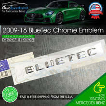 Load image into Gallery viewer, BLUETEC Letter Emblem CHROME Trunk Rear Lid Mercedes Benz 2009-16 OE AMG
