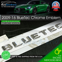 Load image into Gallery viewer, BLUETEC Letter Emblem CHROME Trunk Rear Lid Mercedes Benz 2009-16 OE AMG
