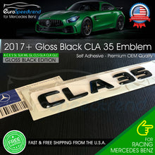 Load image into Gallery viewer, CLA35 Emblem AMG Gloss Black Trunk Rear Badge fit Mercedes Benz 2017+ OEM CLA
