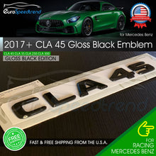 Load image into Gallery viewer, AMG CLA 45 2017+ Letter Emblem Gloss Black Trunk Rear Mercedes Benz W117 OEM
