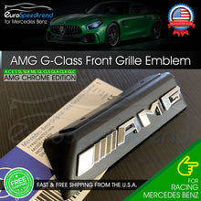 Load image into Gallery viewer, G63 G65 AMG Front Grille Emblem Mercedes Benz Radiator Chrome Badge G GLE GLS OE
