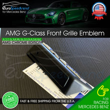 Load image into Gallery viewer, G63 G65 AMG Front Grille Emblem Mercedes Benz Radiator Chrome Badge G GLE GLS OE
