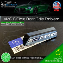 Load image into Gallery viewer, AMG Front Grille Emblem E63 E43 Mercedes Benz Radiator Chrome Badge W213 2016 OE
