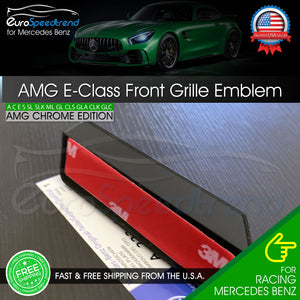AMG Front Grille Emblem E63 E43 Mercedes Benz Radiator Chrome Badge W213 2016 OE