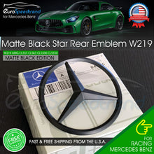 Load image into Gallery viewer, W219 CLS63 Star Trunk Matte Black Emblem Mercedes AMG CLS 55 550 Rear Logo Badge
