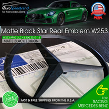 Load image into Gallery viewer, GLC W253 Matte Black Star Trunk Emblem Mercedes AMG GLC43 GLK Rear Logo Badge
