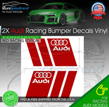 Load image into Gallery viewer, AUDI Vinyl Decal Bumper Trunk Lid Badge Racing Logo Emblem A1 A3 A4 S4 A5 S6 A6
