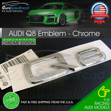 Load image into Gallery viewer, Audi Q8 Chrome Emblem Rear Trunk Lid 3D Badge OEM S Line Logo Nameplate SQ8
