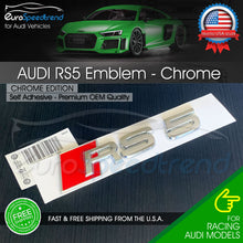 Load image into Gallery viewer, Audi RS5 Chrome Emblem 3D Badge Rear Trunk Tailgate for Audi RS5 S5 Logo A5

