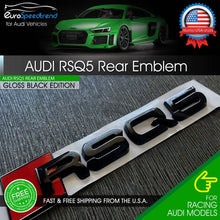 Load image into Gallery viewer, Audi RSQ5 Gloss Black Emblem 3D Trunk Logo Badge Rear Tailgate OEM Nameplate SQ5
